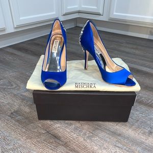 Badgley Mischka Nilla Peep Toe High Heels